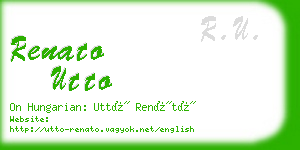 renato utto business card